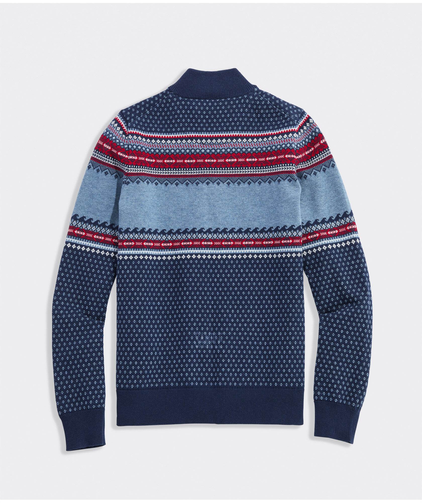 Boys' Fishing Fair Isle Quarter-Zip
