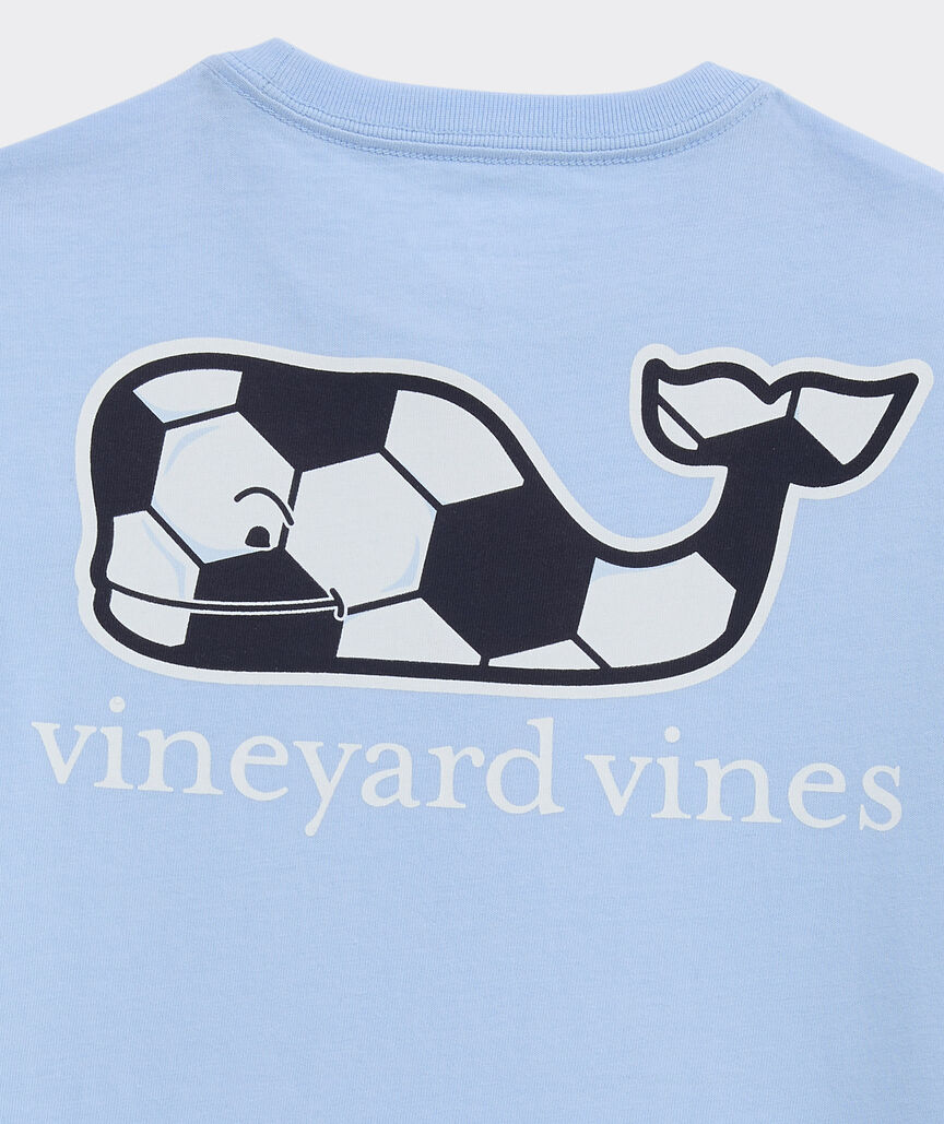Boys' Soccer Ball Whale Short-Sleeve Pocket Tee