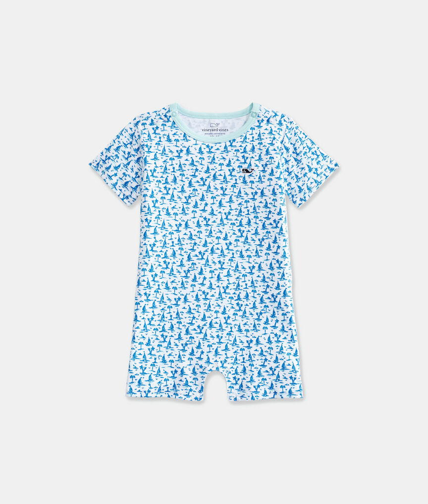 Baby Printed Knit Shortie One-Piece