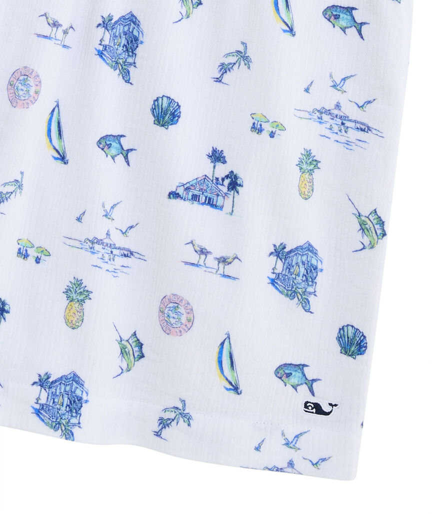OUTLET Printed Gauze Shorts