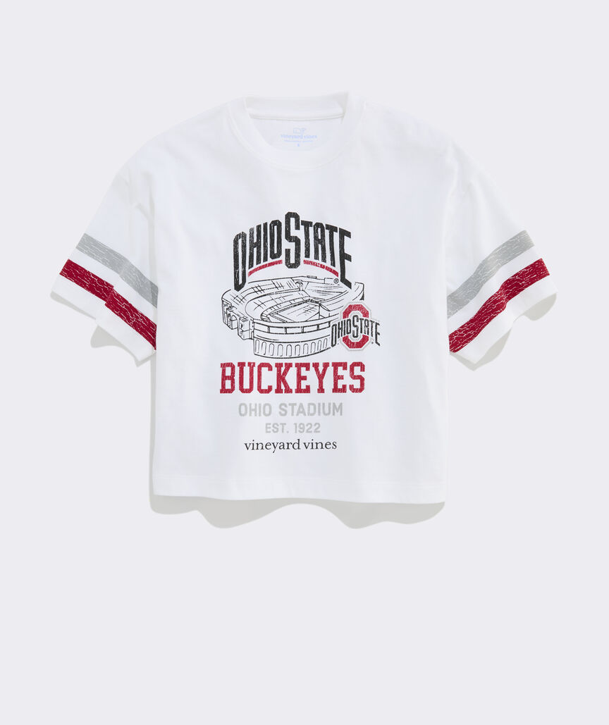 The Ohio State University Women's Short-Sleeve Varsity Boxy Tee