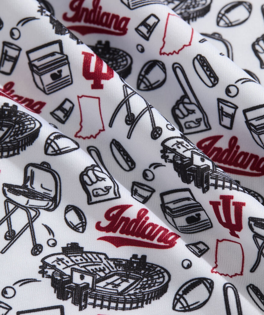 Indiana University Performance Printed Sankaty Polo