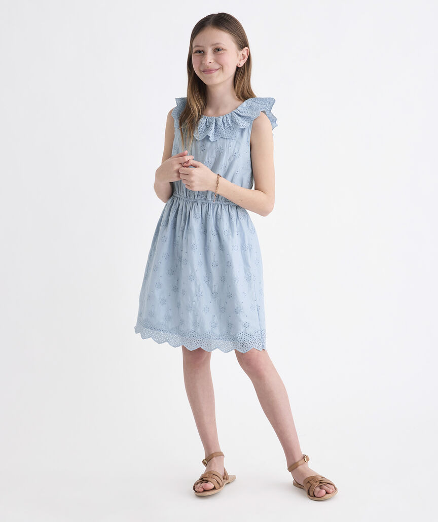 Girls' Claire Eyelet Dress