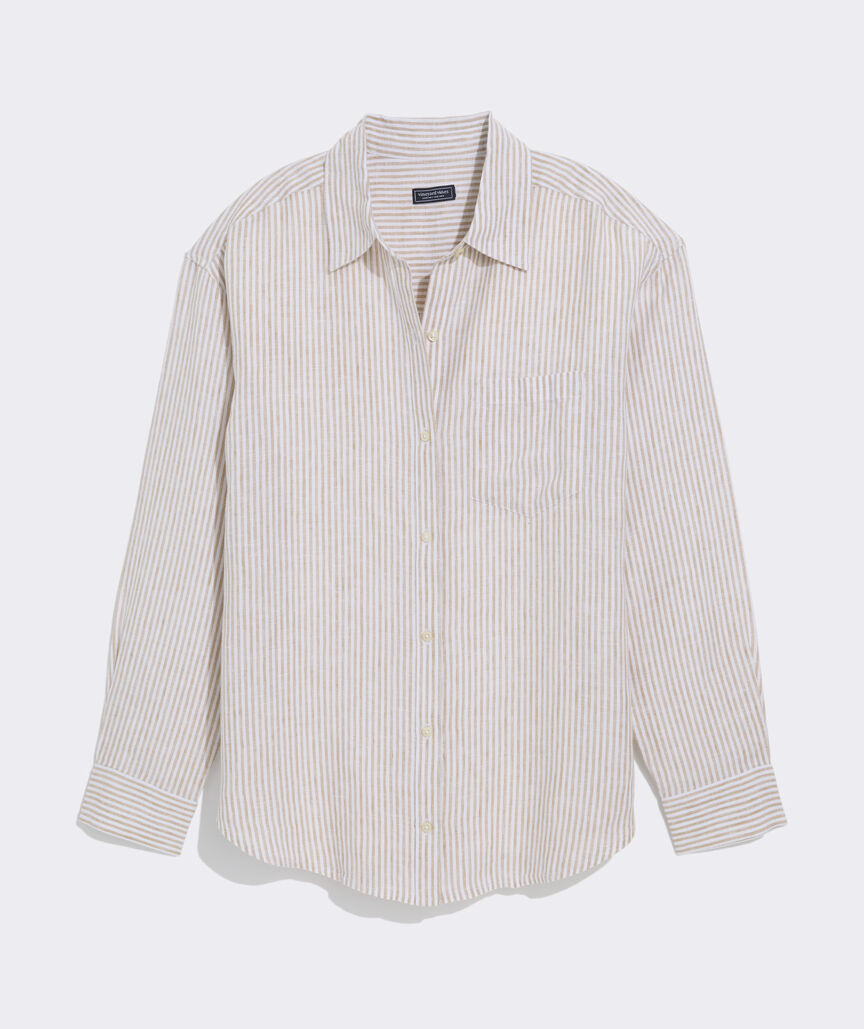 Birdie Linen Button-Down