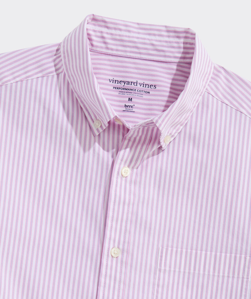Performance Cotton Marathon Stripe Shirt