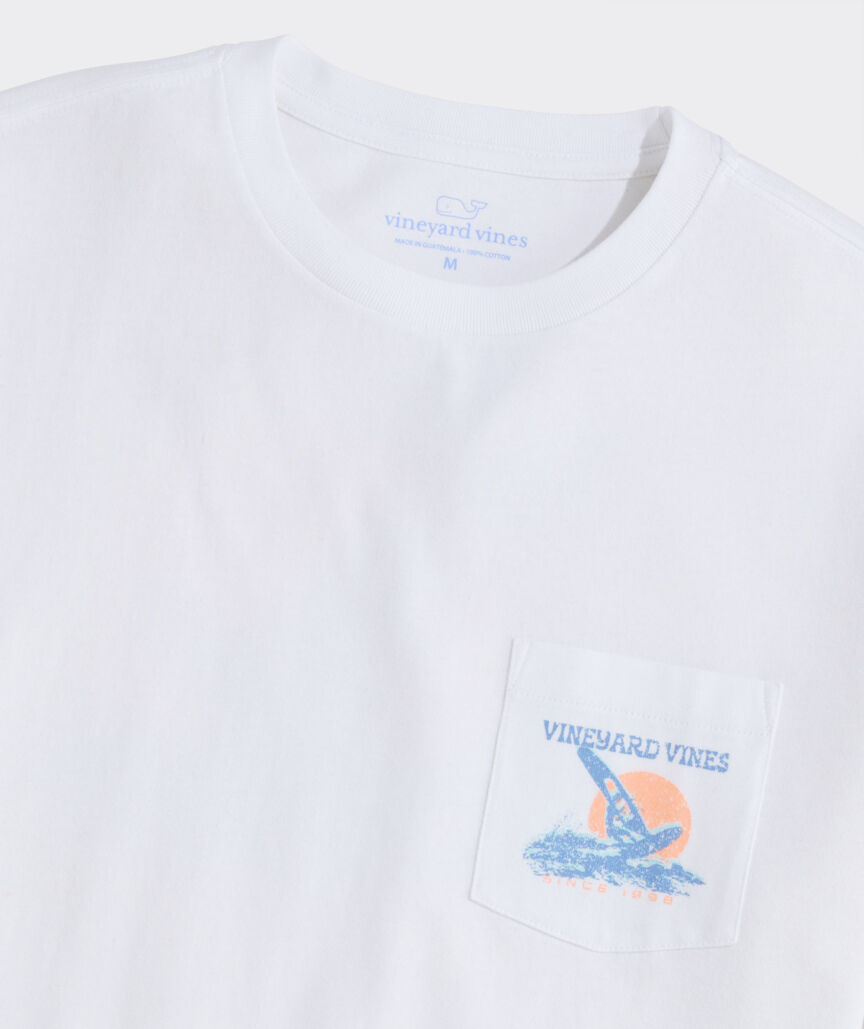 Windsurfer Poster Short-Sleeve Pocket Tee