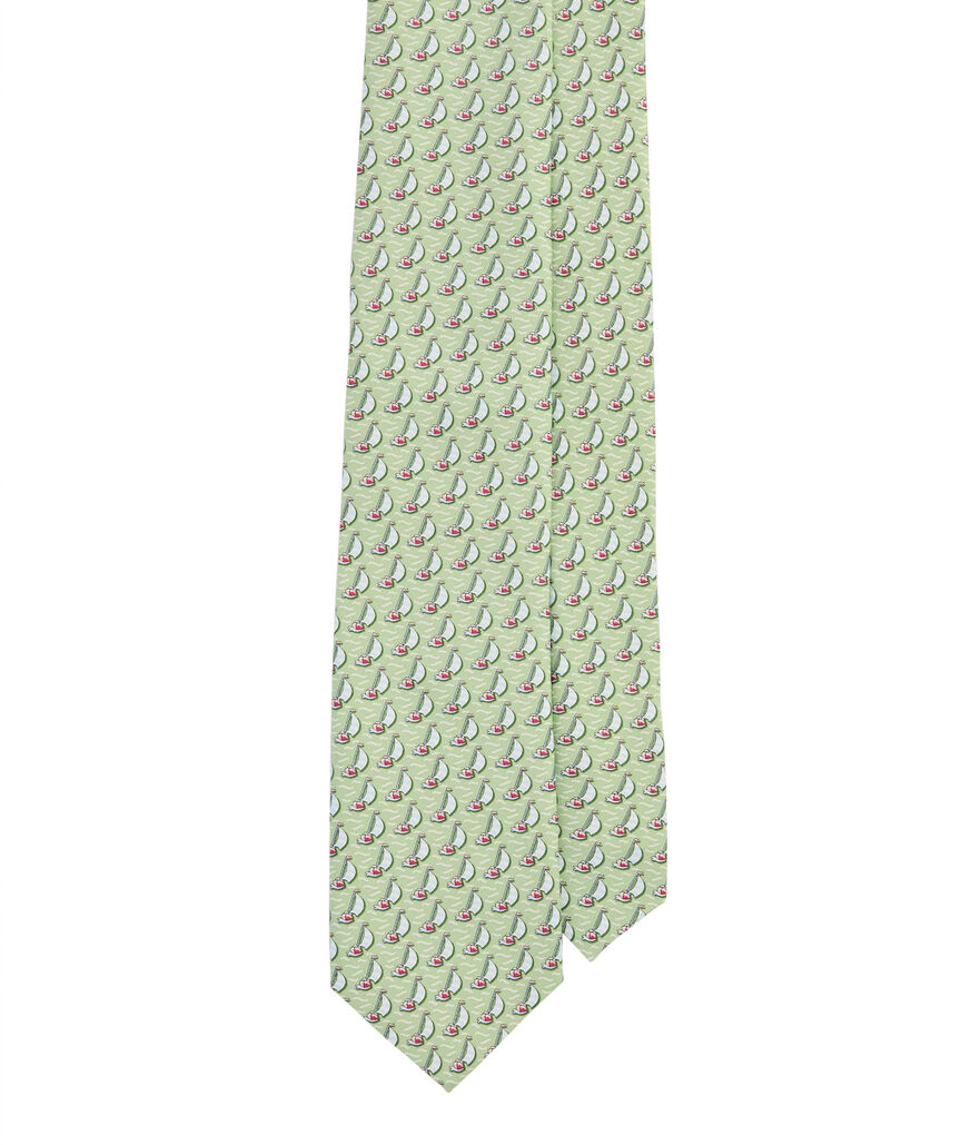 OUTLET Sailboat Silk Tie