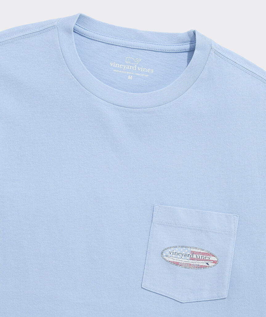 Drift Dye Classic USA Surf Logo Short-Sleeve Pocket Tee