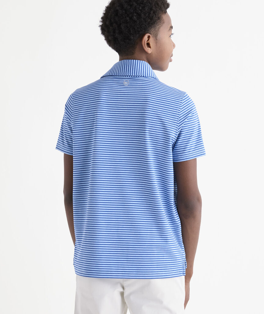 Boys' Performance Bradley Stripe Sankaty Polo