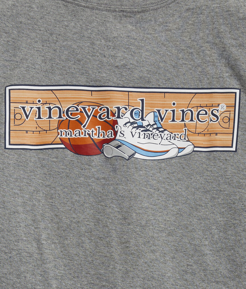 Basketball Court Short-Sleeve Pocket Tee