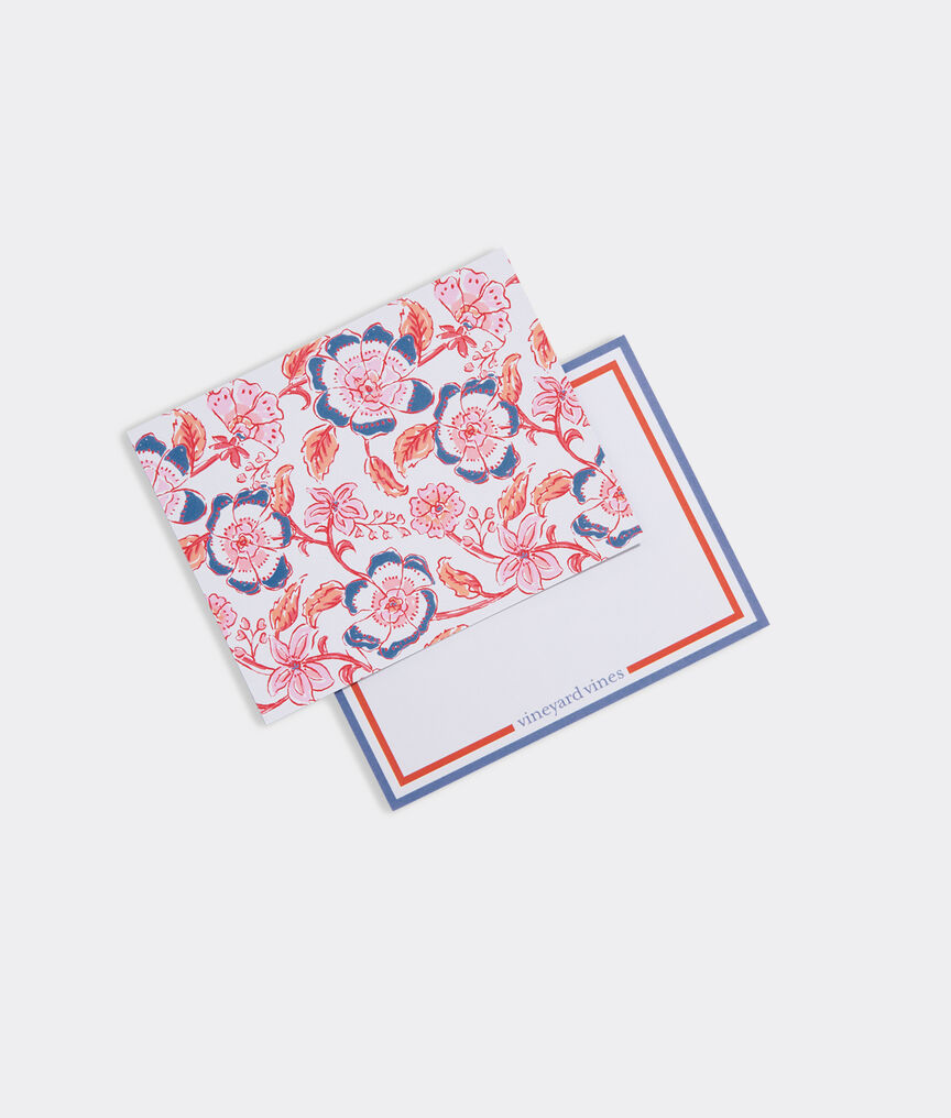Floral Block Print Notecards