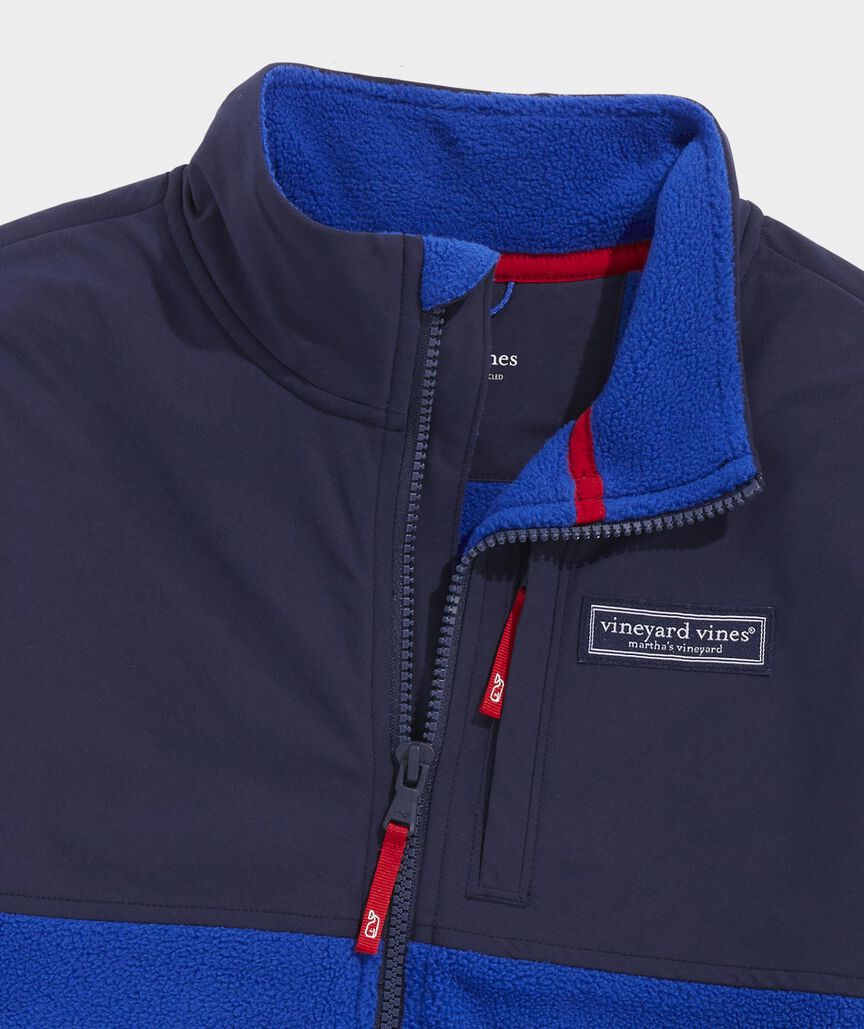 Jacket Fleece By Vineyard Vines In Purple, Size: L