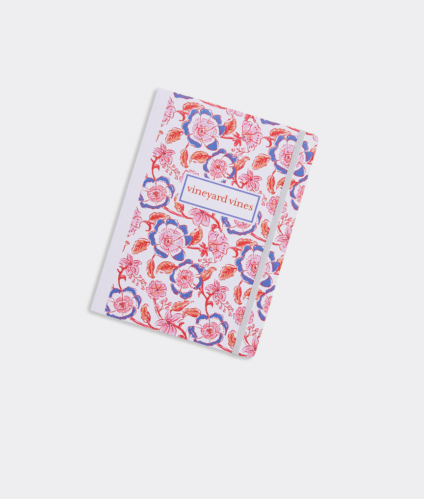 Frangipani Floral Block Print Notebook