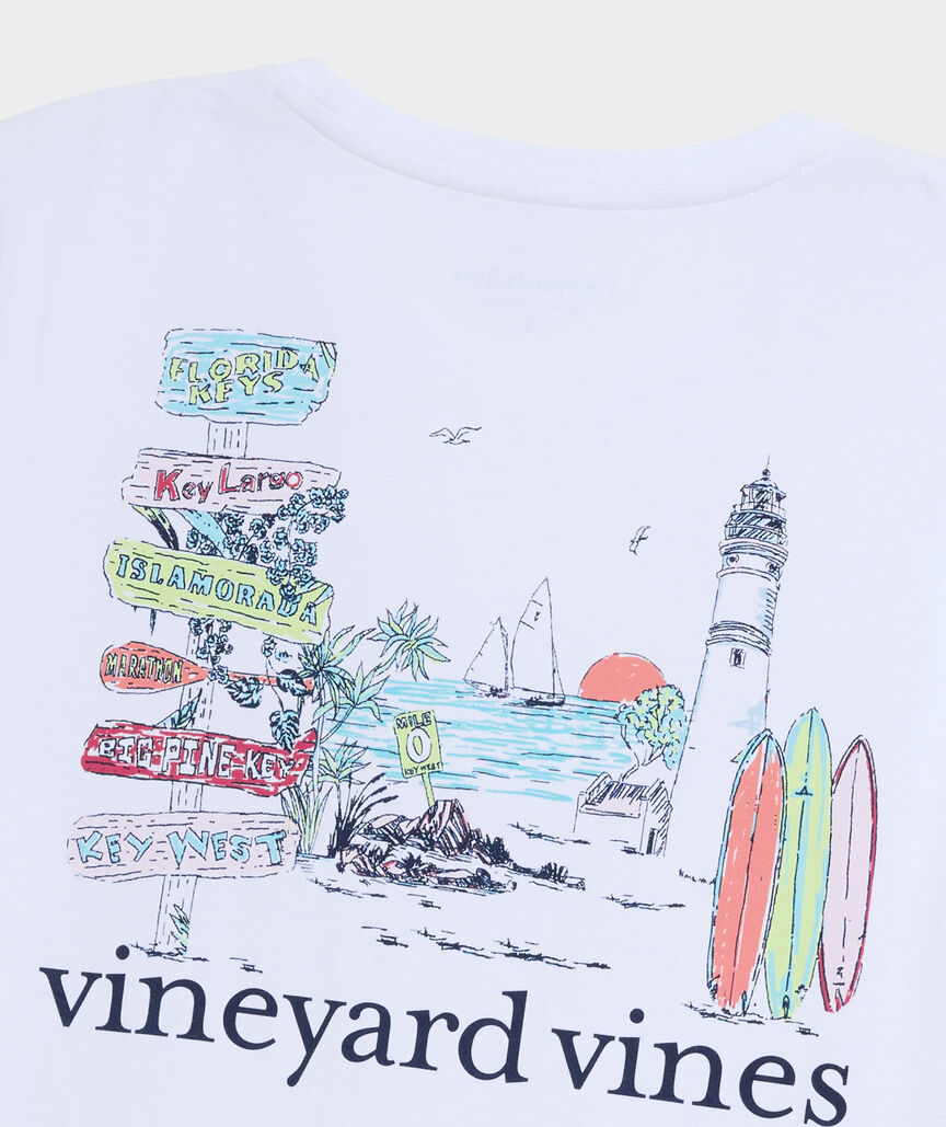 Women's Key West Toile Scenic Short-Sleeve Pocket Tee