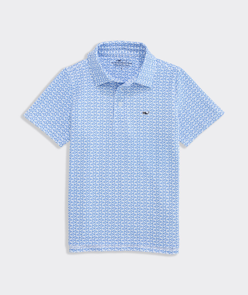 Boys' Performance Printed Sankaty Polo