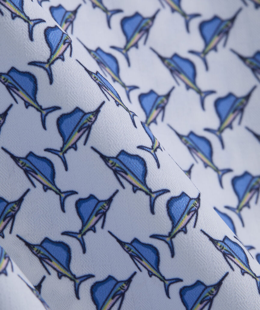 Performance Crossed Sailfish Ripstop Short-Sleeve Shirt