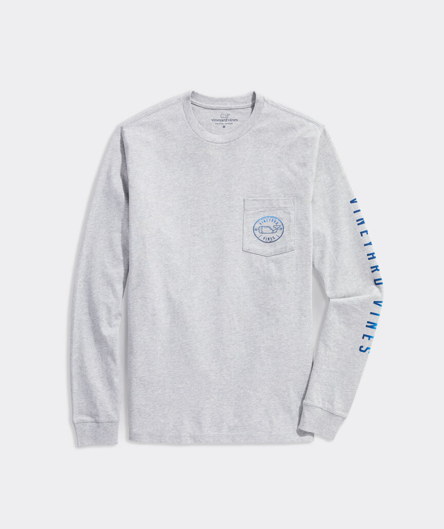 Gradient Football Crest Long-Sleeve Tee