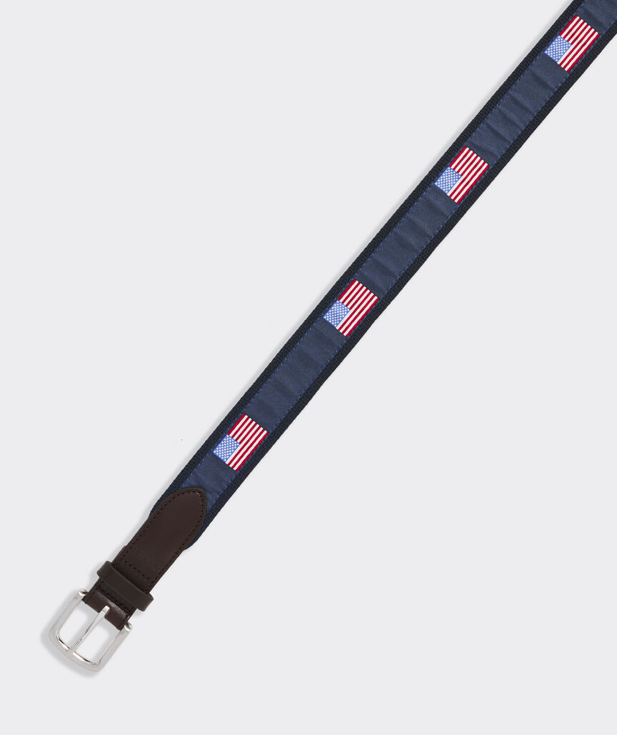 American Flags Canvas Club Belt