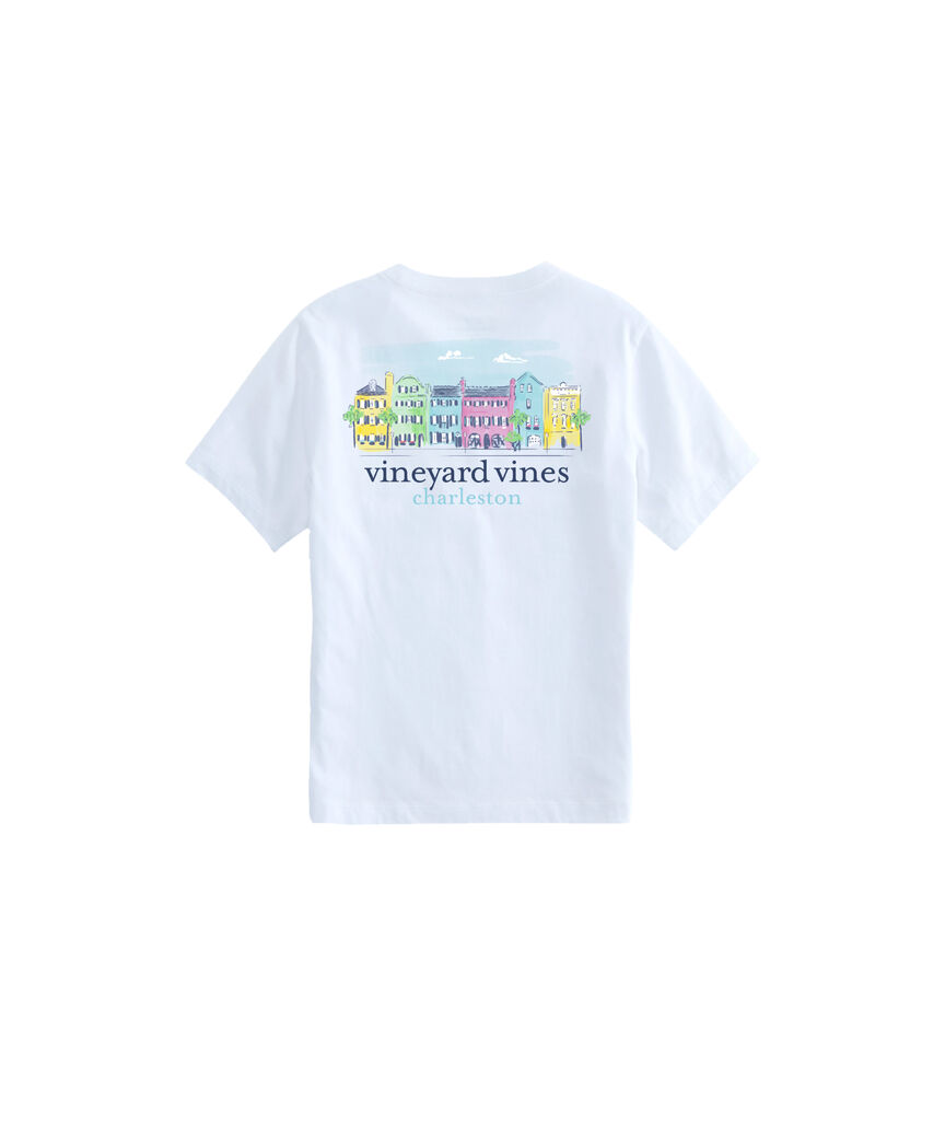 OUTLET Boys' Charleston Rainbow Row Short-Sleeve Pocket Tee