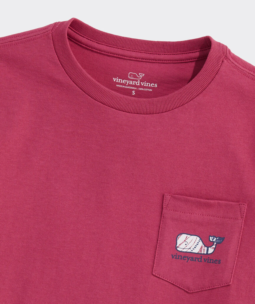 Boys' Island Woodblock Whale Short-Sleeve Pocket Tee
