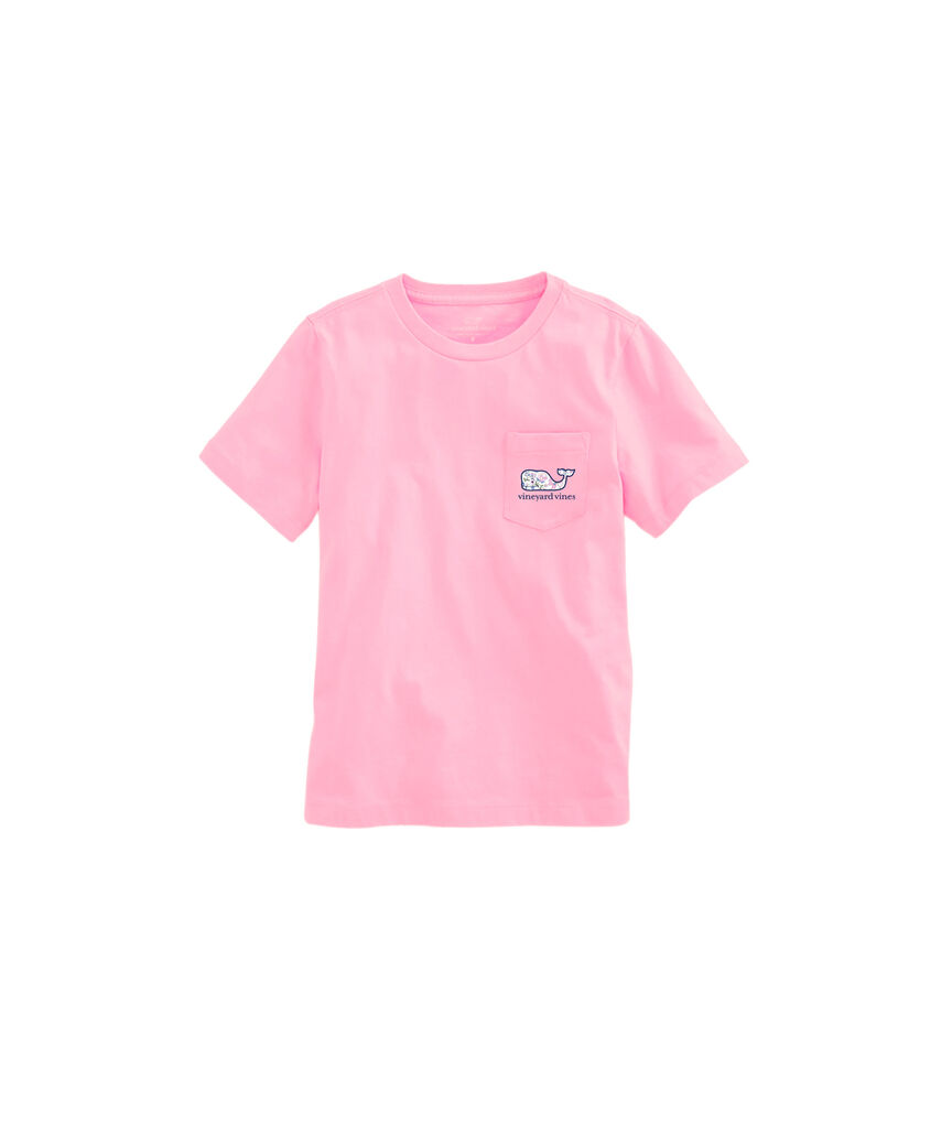 OUTLET Girls' Thalia Floral Whale Short-Sleeve Pocket Tee