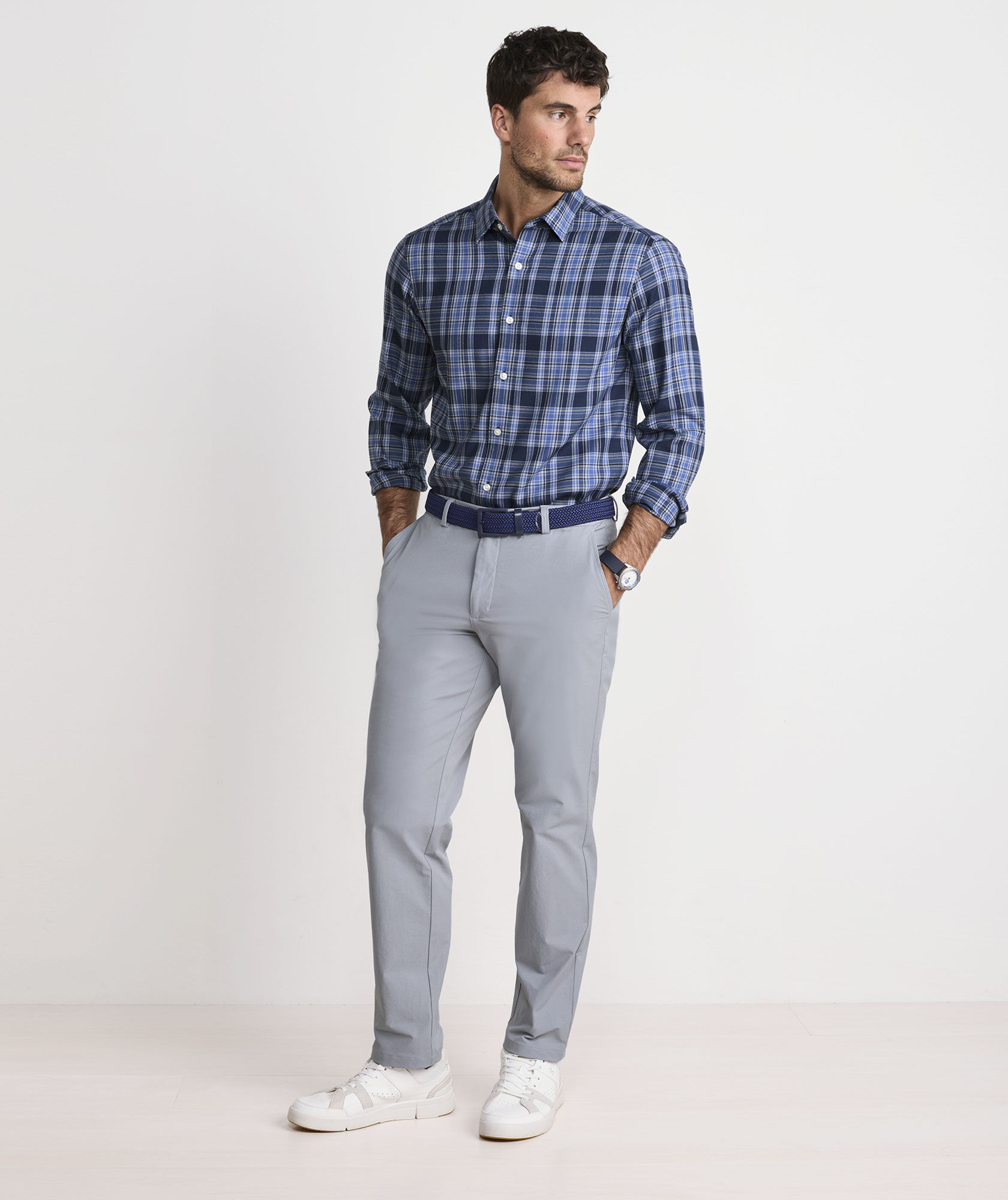 Performance Brushed Tech Twill Sherburne Plaid Shirt