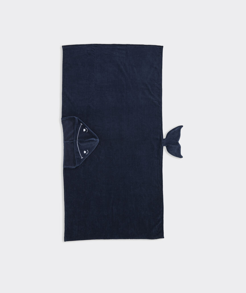 Kids' Hooded Whale Towel