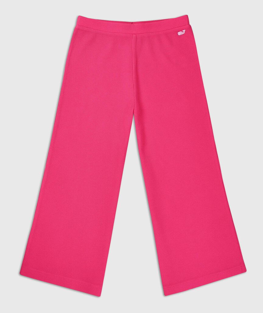 OUTLET Girls' Waffle Pull-On Pant