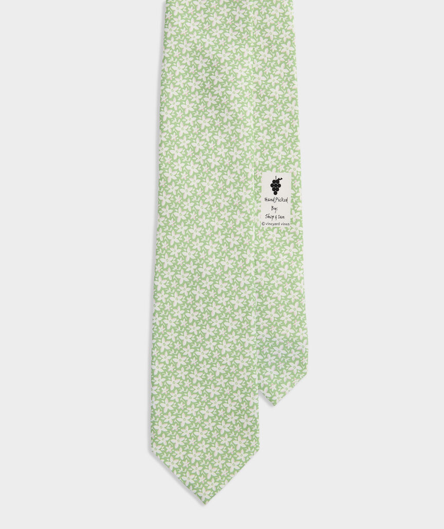 Orange Blossom Floral Silk Tie