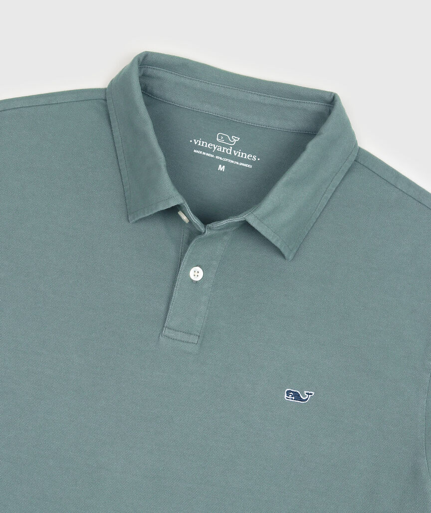 OUTLET Sunwashed Long-Sleeve Pique Polo