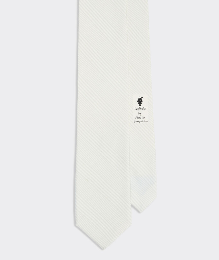 Seersucker Stripe Silk Tie
