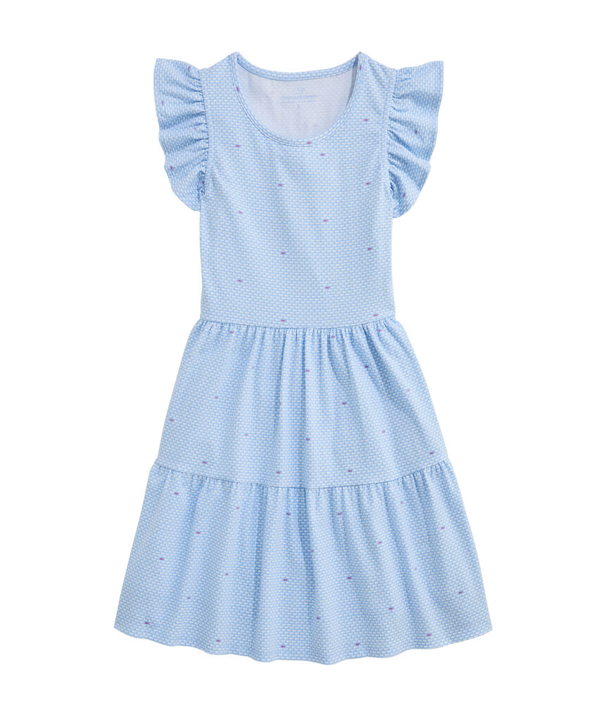 OUTLET Girls' Micro Whales Tee Dress