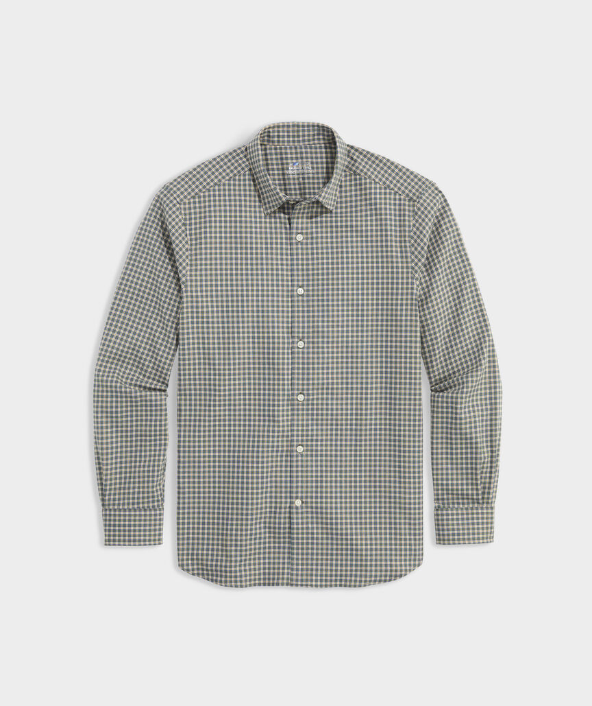On-The-Go Brushed Twill Check Shirt