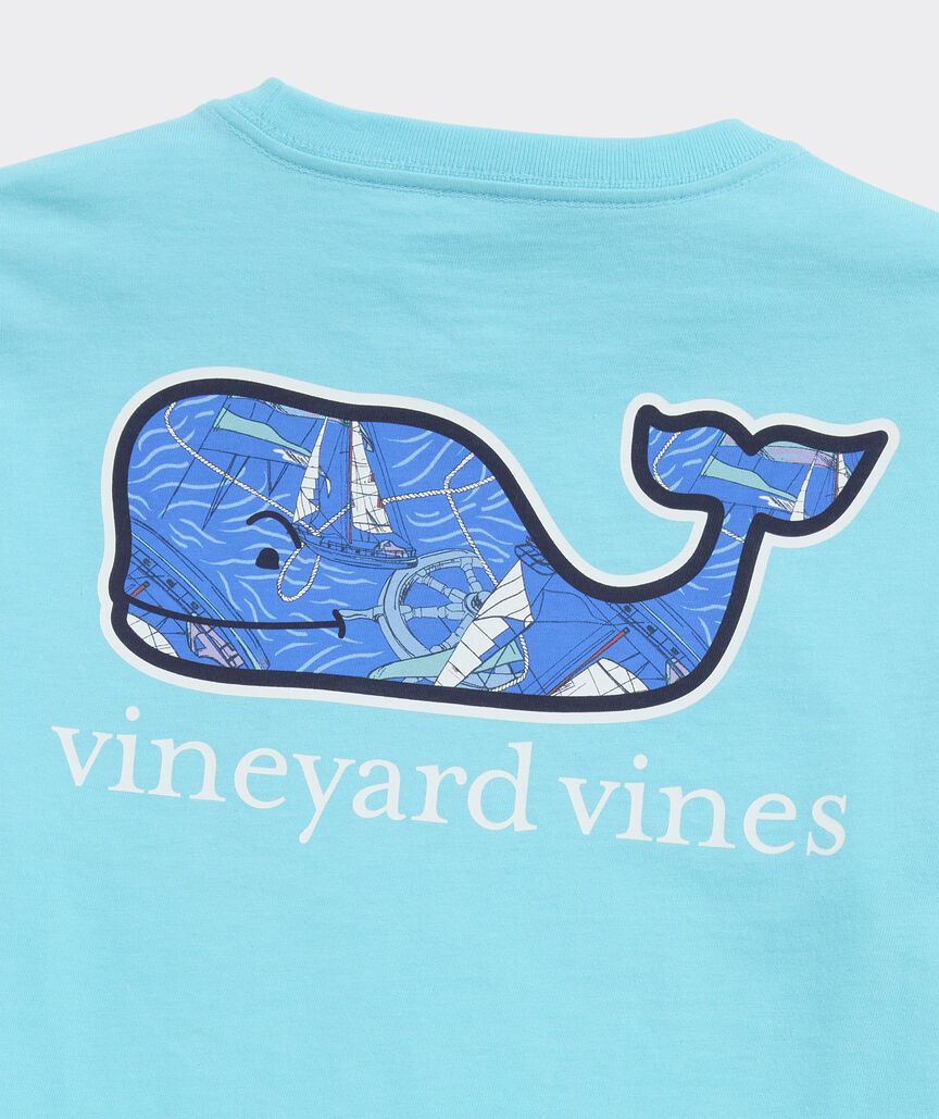 Boys' Sailing Whale Short-Sleeve Pocket Tee