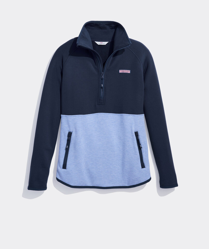 Dreamcloth Color-Blocked Half-Zip Shep Shirt