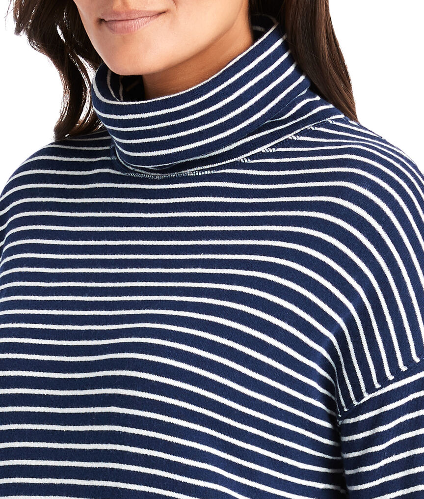 Funnel Neck Terry Pullover