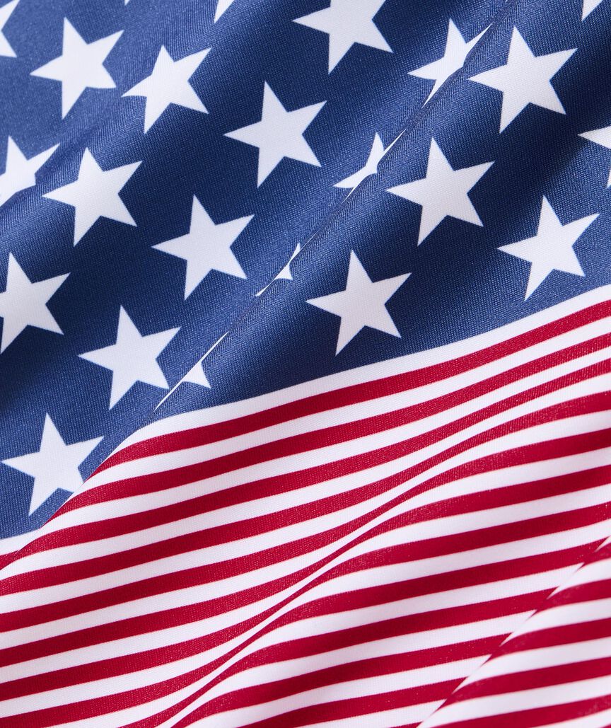 Performance American Flag Sankaty Polo