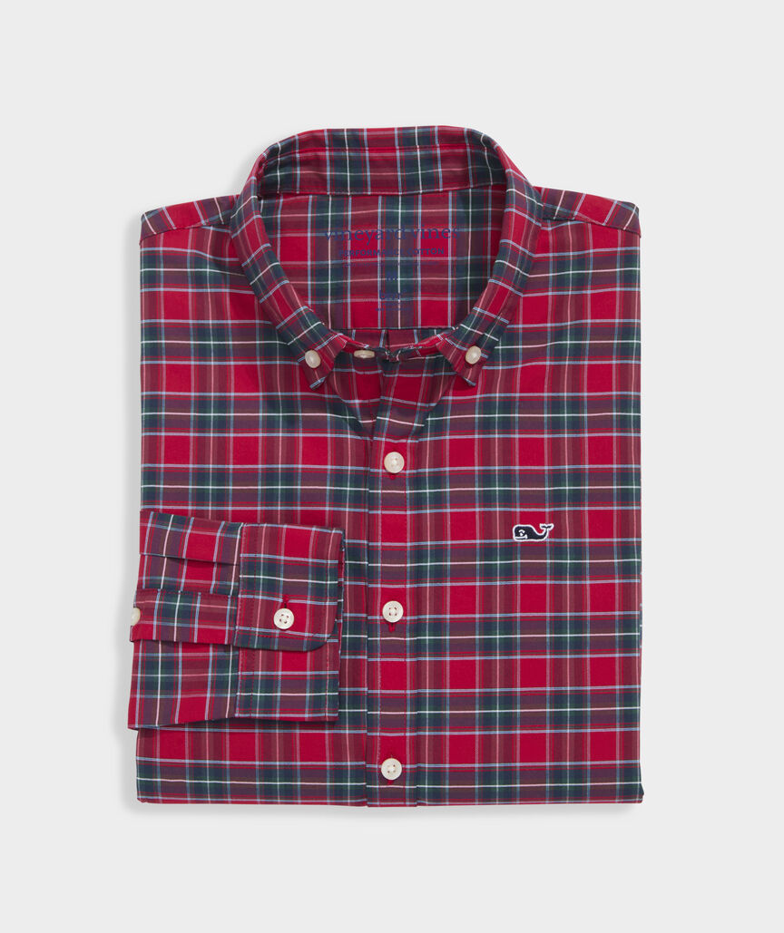 Boys' Performance Cotton Yuletide Tartan Shirt