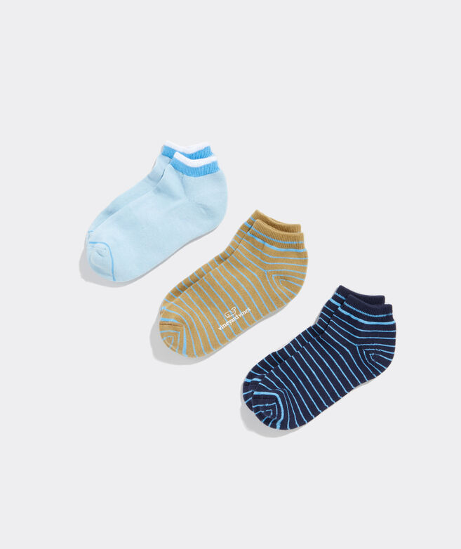 Stripe Athletic 3-pack Sock Set