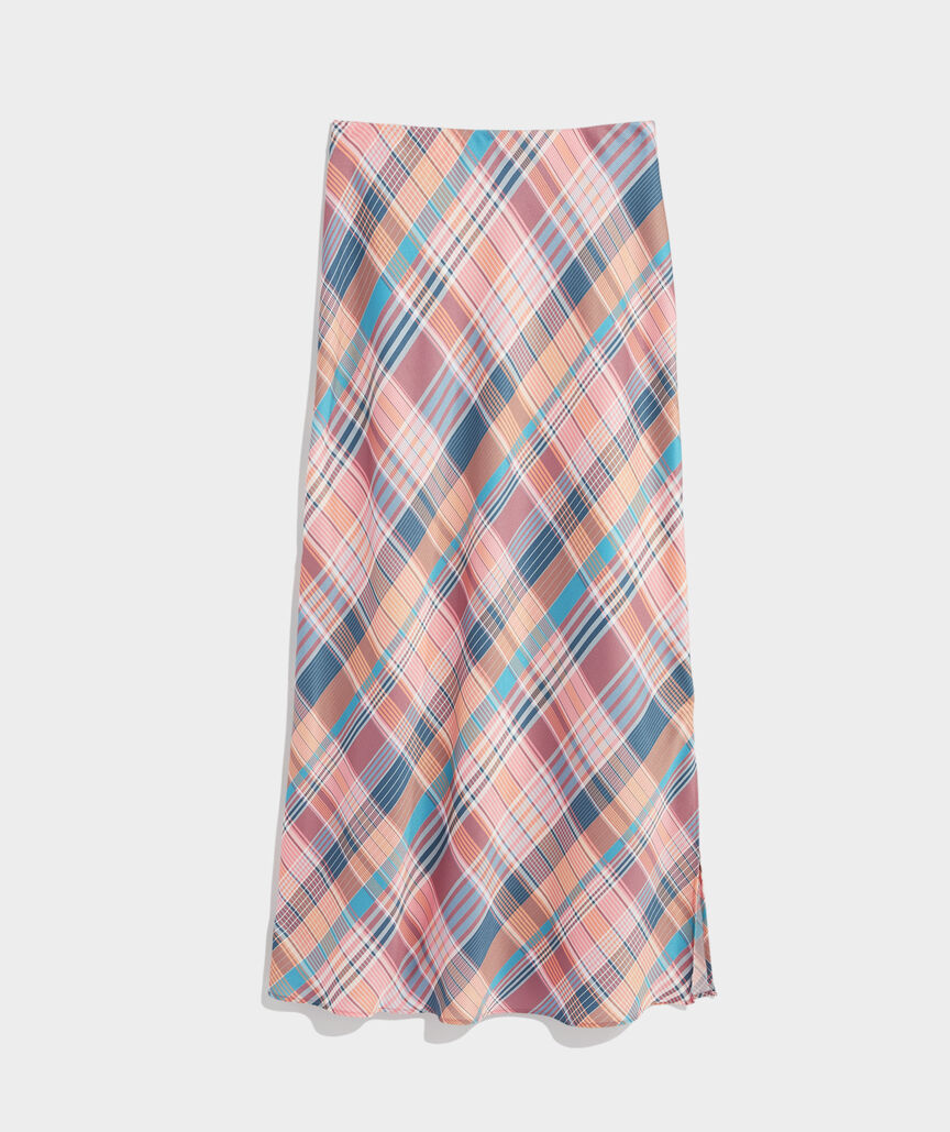 Satin Midi Slip Skirt