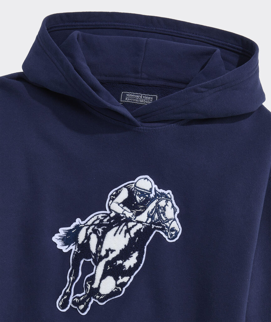Kentucky Derby Galloping Horse Surf Terry Hoodie