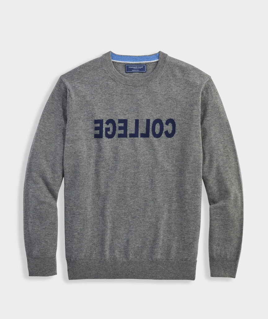 College Crewneck Sweater