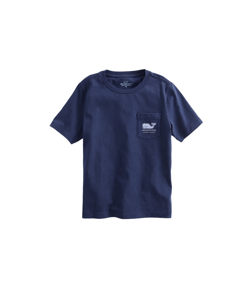 OUTLET Boys' Martha's Vineyard Scenic Whale Short-Sleeve Pocket Tee