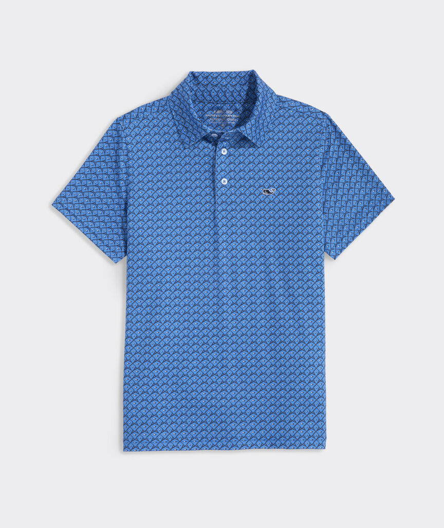 Boys' Performance Printed Sankaty Polo