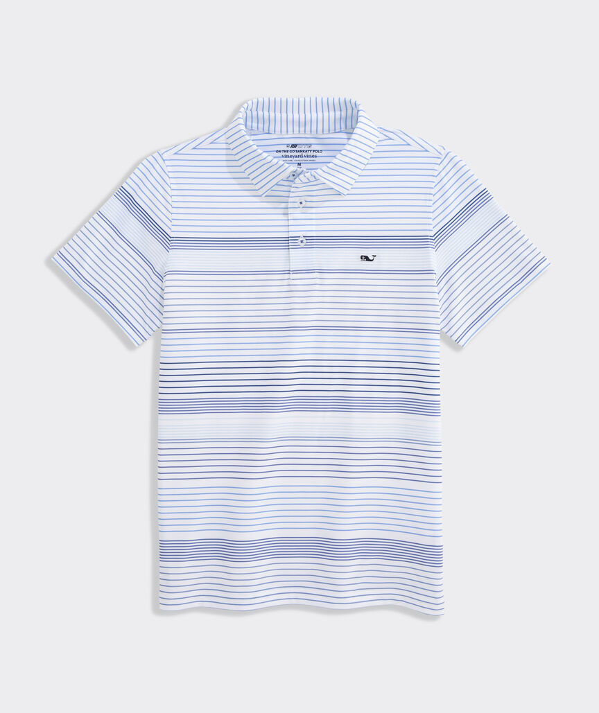 Boys' Performance Kiawah Engineer Stripe Sankaty Polo