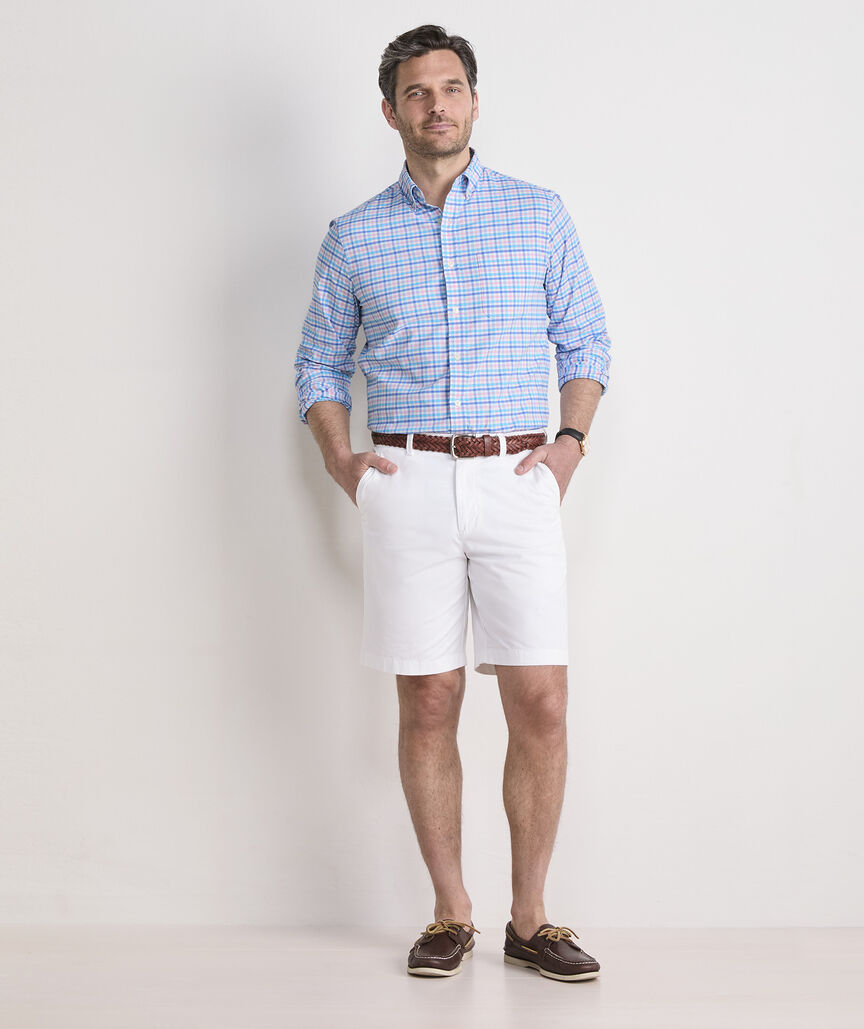 Road Town Tattersall Performance Cotton Shirt