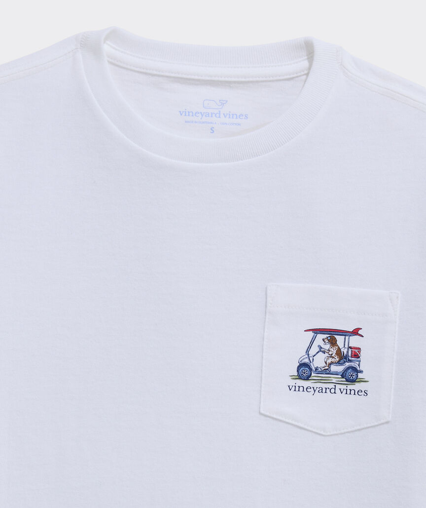 Boys' Pointer Golf Cart Short-Sleeve Pocket Tee