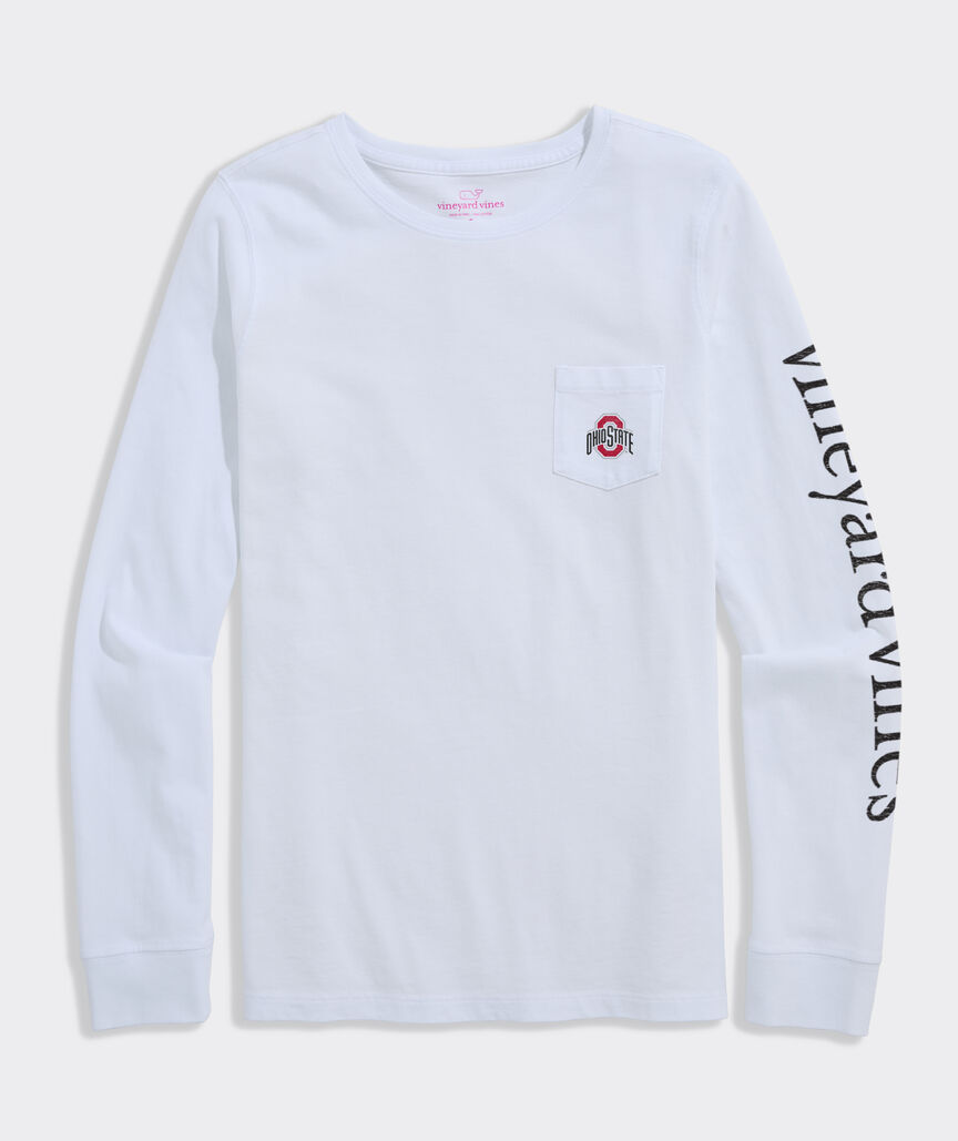 The Ohio State University Women's Ohio Stadium Long-Sleeve Pocket Tee