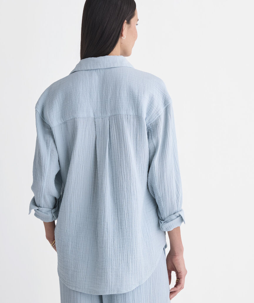 Birdie Gauze Button-Down