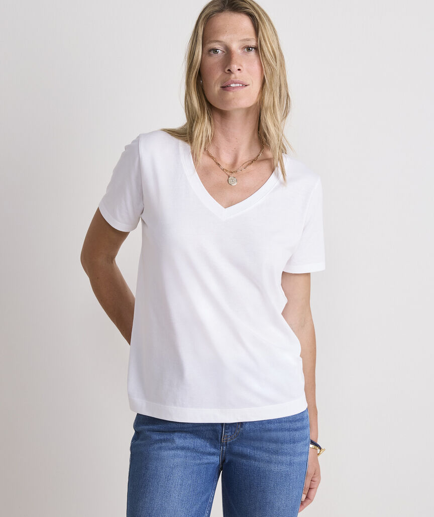 Supima® Cotton V-Neck Tee